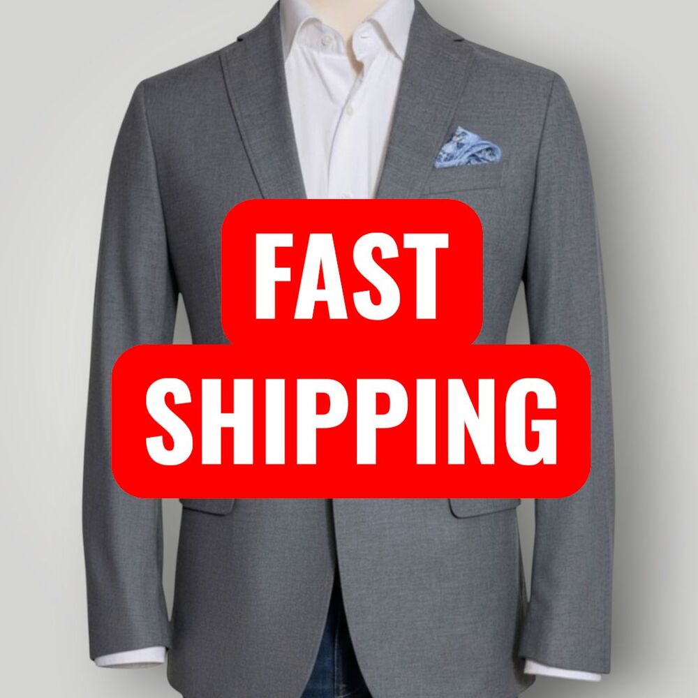 BANANA REPUBLIC Mens Blazer 40R Sport Coat Two Button Tailored fit Jacket Cotton